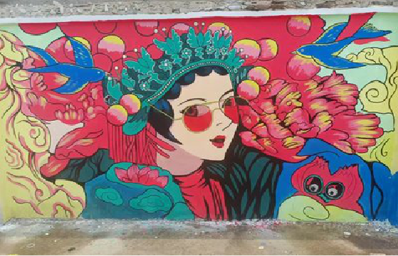 合山墙体彩绘-网红墙